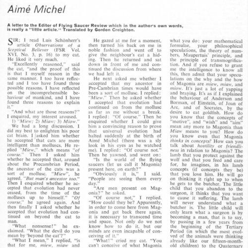 Michel,Men,Cats and Magonia,FSR70V16N5 - Imagen 1