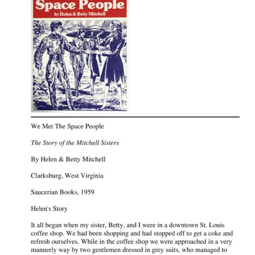 Mitchell,Helen and Betty,We met the space people 1959 - Imagen 1