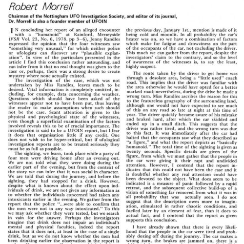 Morrel,Humanoid 1978 and cows,England,FSR78V24N3 - Imagen 1