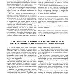 Mortimer,Electromagnetic Gyroscoping Propulsion-2,FSR2003V48N2