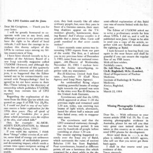 Mosa,UFO Entities and Jinns,FSR84V29N4