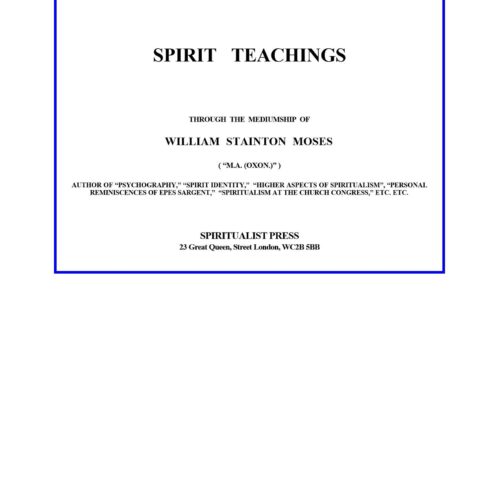 Moses,William Stainton,Spirit teachings - Imagen 1