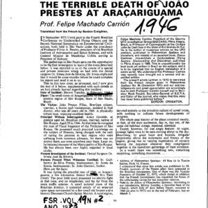 Muerto por un OVNI,1946,Brasil