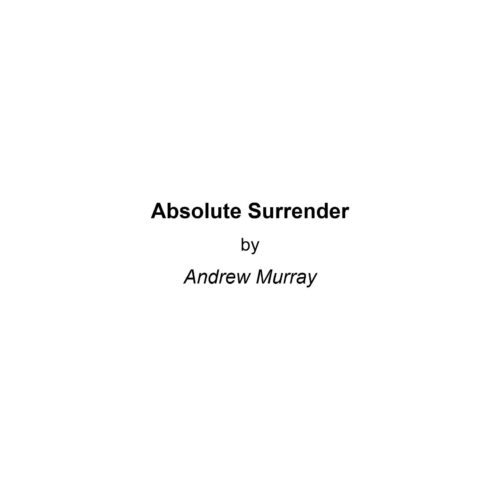 Murray,Andrew,Absolute surrender - Imagen 1