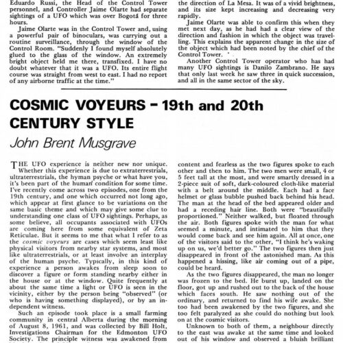 Musgrave,Humanoids 1887 and 1961,Canada,FSR77V23N2 - Imagen 1
