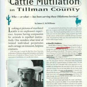 Mutilaciones Animales 1993-95,Oklahoma