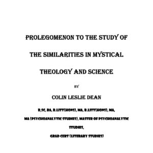 Mystical Theology and Science,C.Dean