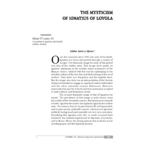 Mysticism of Ignatius of Loyola,Brian O Leary,