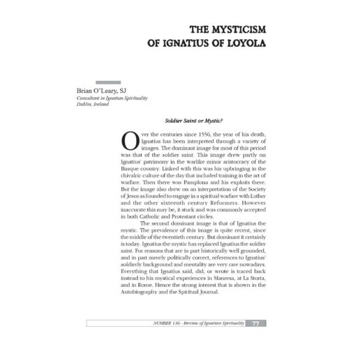 Mysticism of Ignatius of Loyola,Brian O Leary, - Imagen 1