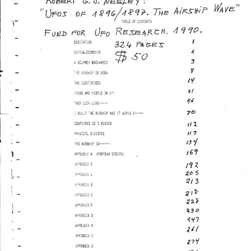 Neeley,UFOs 1896-1897,Airship Wave - Imagen 1