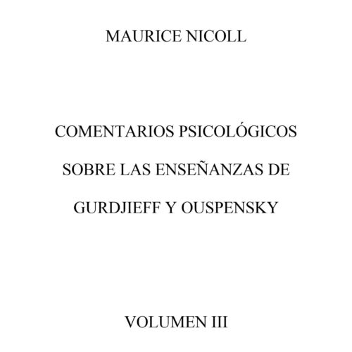 Nicoll,Ensenyanzas de Gurdjieff-Ouspensky,Vol. 3 - Imagen 1