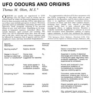 Olsen,UFO odours and origins,FSR80V26N4