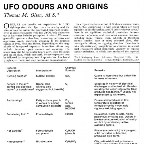 Olsen,UFO odours and origins,FSR80V26N4 - Imagen 1