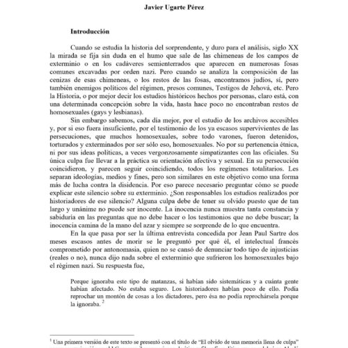 Olvido de los estudios historicos,Javier Ugarte - Imagen 1