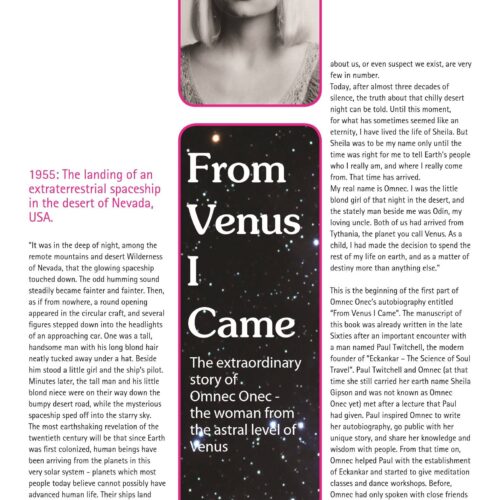 Onec,Omnec,From Venus I came(Interview) - Imagen 1