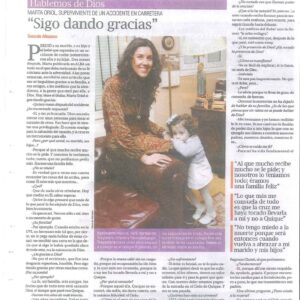 Oriol,Accidente que la llevo a Dios