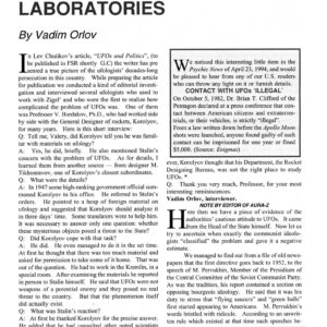 Orlov,Ufology in Russia,FSR1994V39N4