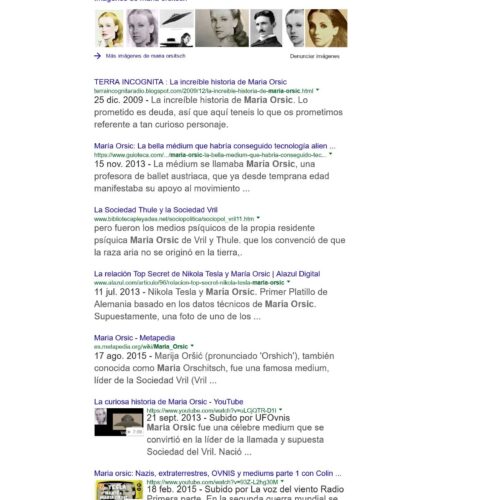 Ortisch,Maria Orsic,Contacto E.T. 1919 - Imagen 1