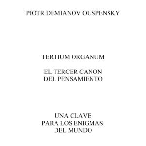 Ouspensky,Tertium Organum