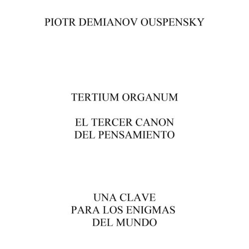 Ouspensky,Tertium Organum - Imagen 1