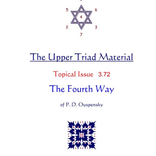 Ouspensky,The Fourth Way,Upper Triad Material - Imagen 1