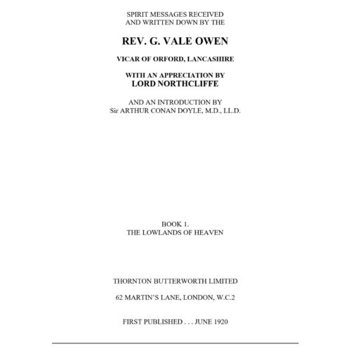 Owen,G.Vale,The lowlands of heaven - Imagen 1