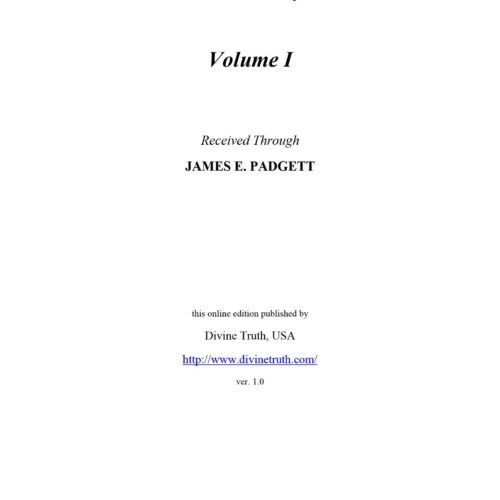 Padgett,True Gospel revealed by Jesus,Vol. 1 - Imagen 1