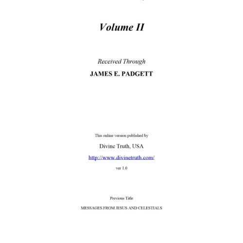Padgett,True Gospel revealed by Jesus,Vol. 2 - Imagen 1