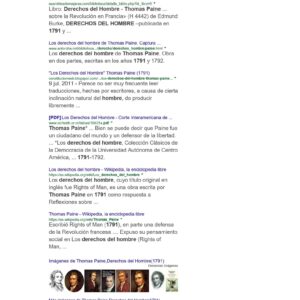 Paine,Thomas,Derechos del Hombre 1791