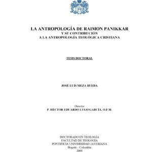 Panikkar,Su Antropologia,J.L.Meza