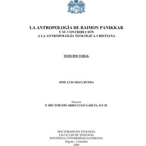 Panikkar,Su Antropologia,J.L.Meza - Imagen 1