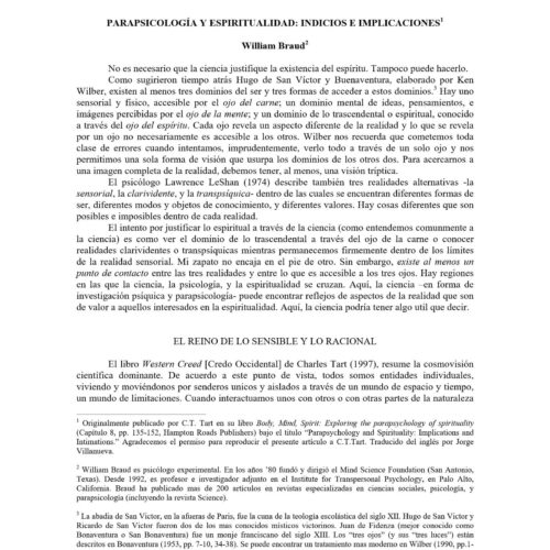 Parapsicologia y espiritualidad,William Braud - Imagen 1