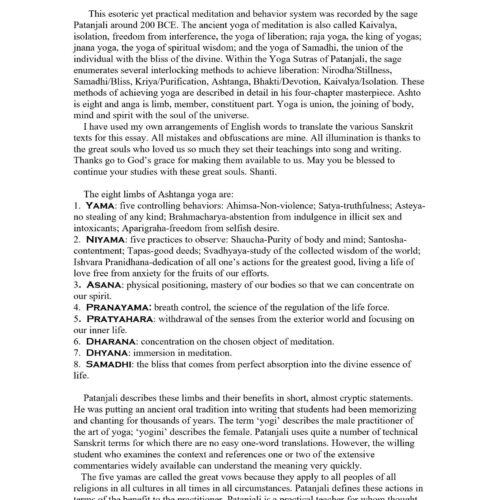 Patanjali,Ashtanga Yoga - Imagen 1