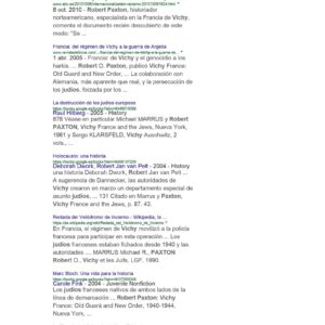 Paxton,Robert,Vichy y los judios
