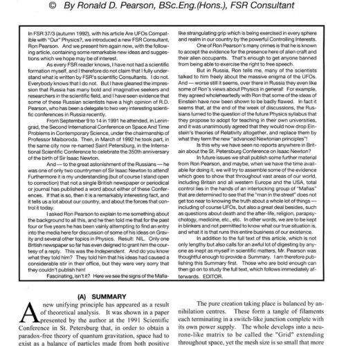 Pearson,Mind Powers and UFOs,FSR1994V39N3 - Imagen 1