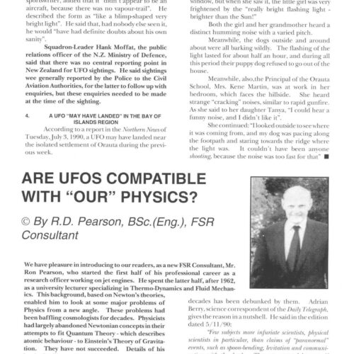 Pearson,UFOs compatible with our physics,FSR92V37N3 - Imagen 1