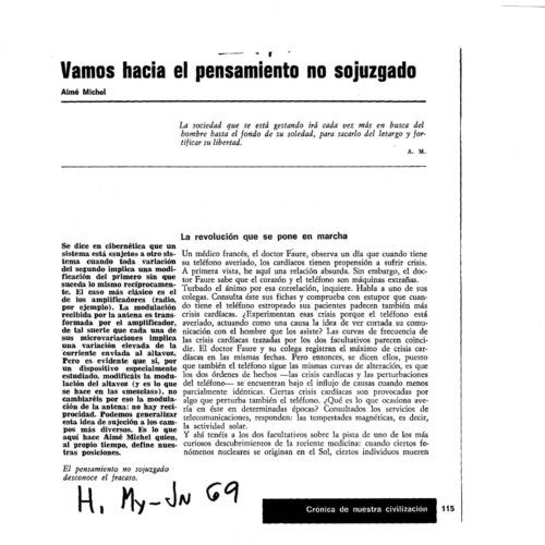 PensamientonoSojuzgado,AimeMichel-A - Imagen 1