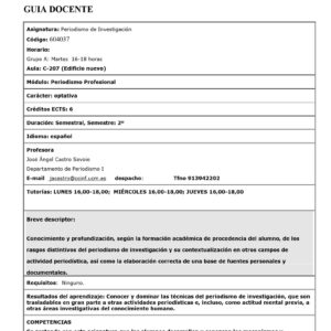 Periodismo de investigacion