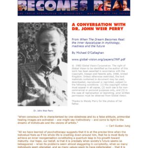 Perry,John Weir,Interview by M.O Callaghan