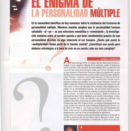 Personalidad multiple y posesion - Imagen 1