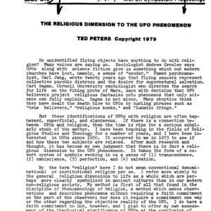 Peters,UFOs and Religion