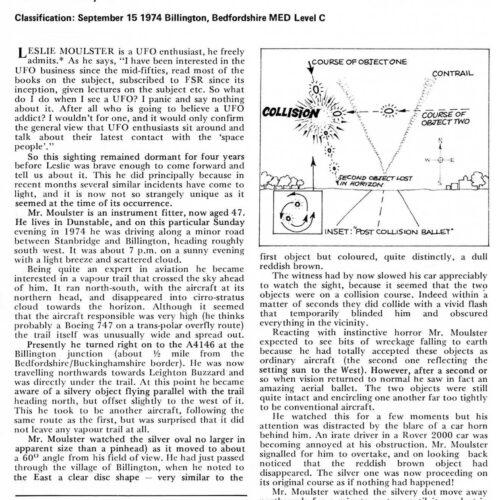 Phillis,UFOs Collision 1974,England,FSR79V24N6 - Imagen 1