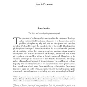 Plotinian solution to the problem of evil,J.A. Pourtless