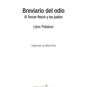 Poliakov,Leon,Breviario del odio