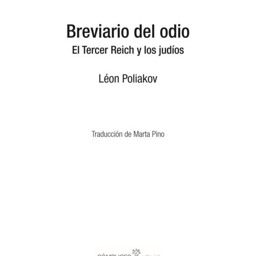 Poliakov,Leon,Breviario del odio - Imagen 1