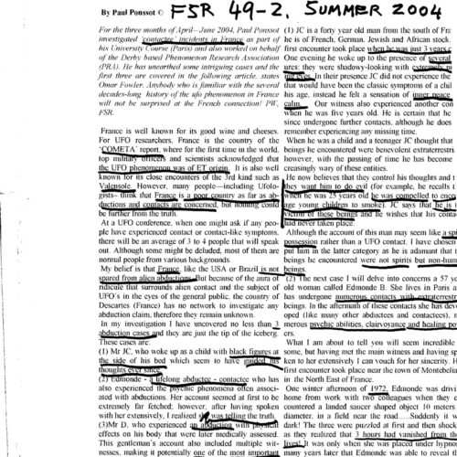 Ponssot,Abductions in France,FSR2004V49N2 - Imagen 1