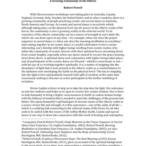Powell,Choreocosmos,a growing community in the etheric - Imagen 1