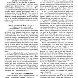 Preisinger,Submarine 1969 UFOs,Andros Island,FSR1998V43N4