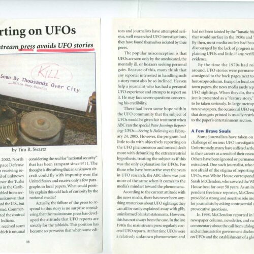Press and Cinema,UFO Disinformation - Imagen 1