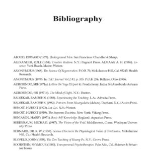 Psychology of the Observer,Bibliography